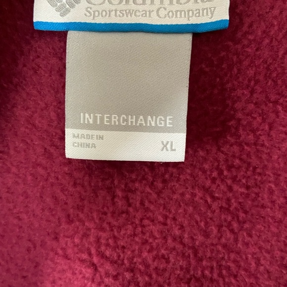Columbia two in one waterproof Interchange jacket XL , in Red maroon B… - Picture 3 of 11
